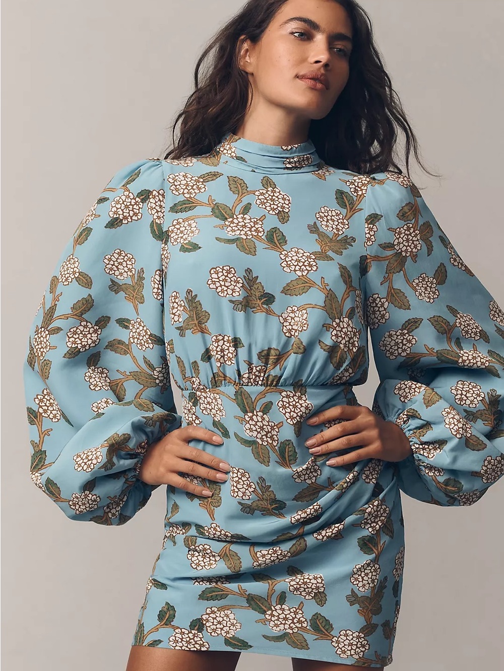 Rhode Luke Floral Mini Dress